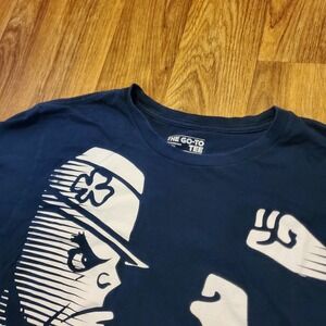 Adidas Notre Dame Fighting Irish Shirt Men XL Blue Big Logo Football